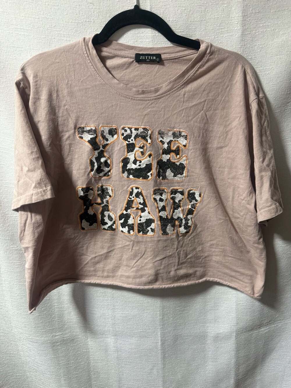 Zutter USA Yee Haw Graphic Crop Top Tee